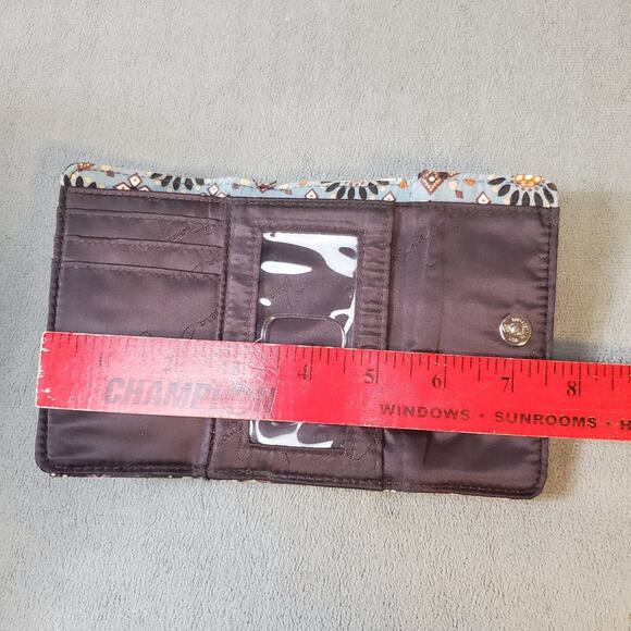 Retired Vera Bradley 3 Piece Purse & Wallet Set Women's Brown Floral Pasley Set - Picture 9 of 16